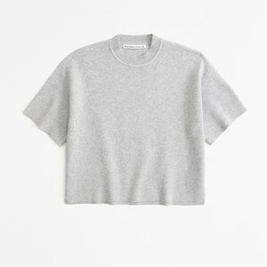 Abercrombie Luxe Loft Grey Sweater Tee